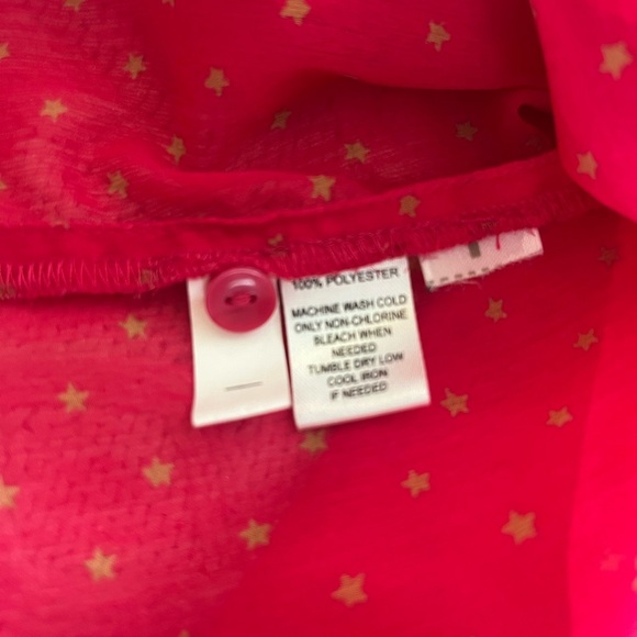 LOFT Raspberry Pink Long Sleeve Ruffle Blouse Women’s Size Small - Picture 11 of 16